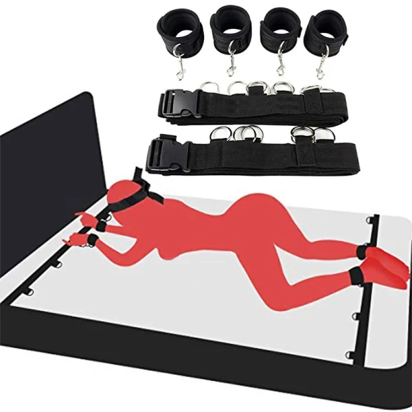 ensemble de retenue BDSM Bondage Menottes