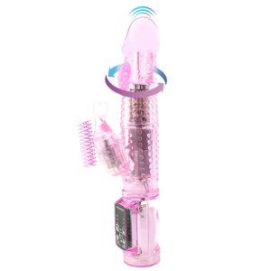 gode à tête rotative en silicone