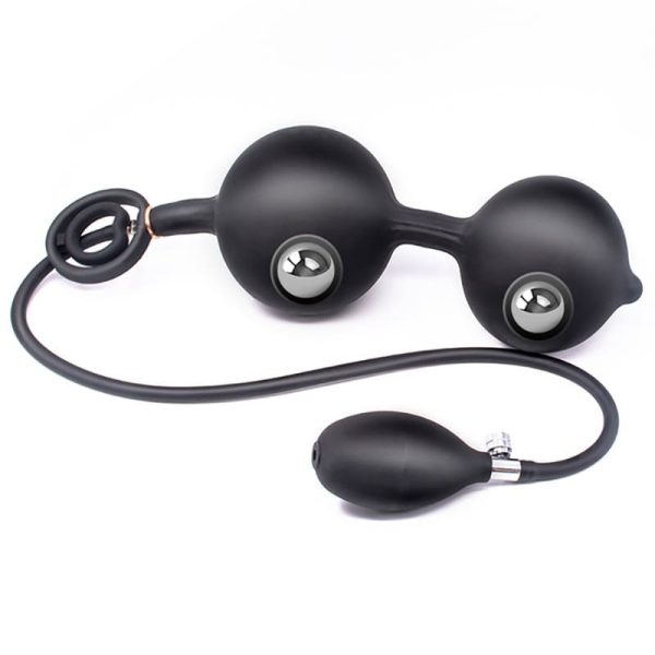 plug anal gonflable noir