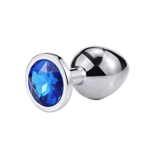 plug anal diamant bleu