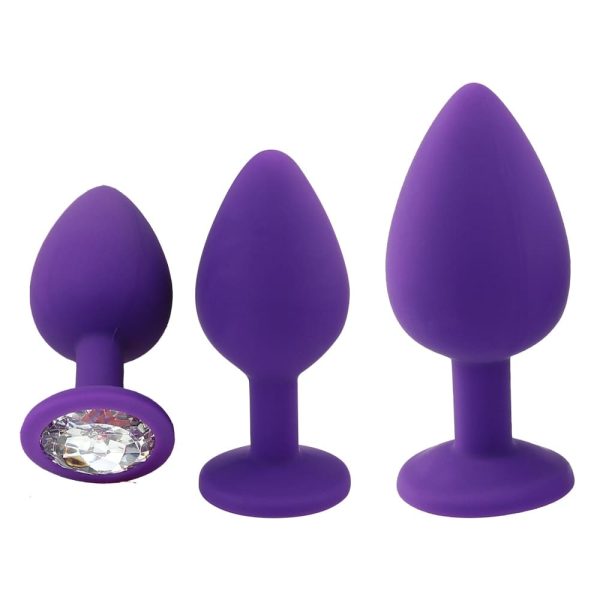 plug anal violet silicone