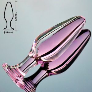 plug anal en verre artisanal