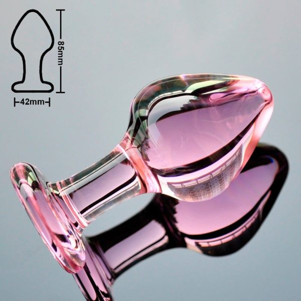Plug Anal en Verre Rose