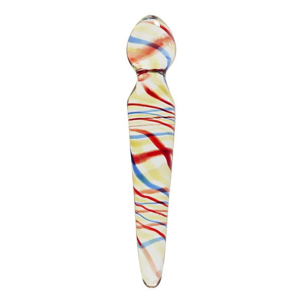 gode en verre motifs colorés